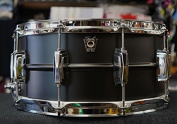 Ludwig USA LB4271 Black Beauty 6.5x14" Snare Drum - Flat Black Finish