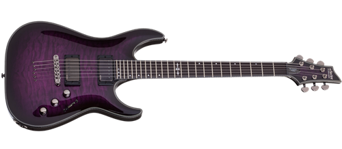 Schecter DIAMOND SERIES Hellraiser Hybrid C-1 Trans Purple Burst 6-String  Electric Guitar
