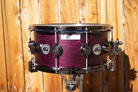 DW USA Collectors Series Deep Burgundy Satin Oil 6.5x14" Snare Drum (10+6 Pure Maple Shell) 2021