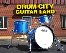 Ludwig USA Classic Maple 3pc Jazzette Shell Pack - Blue Sparkle Wrap | 10", 14", 18" 