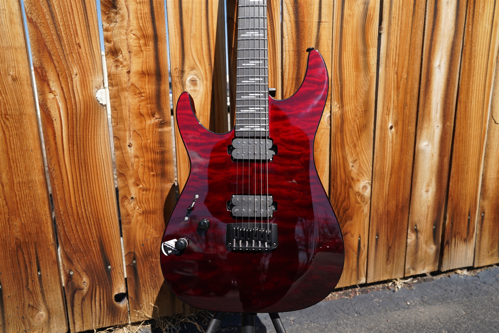 Schecter DIAMOND SERIES Reaper-6 Elite Blood Burst Left Handed 6-String  Electric Guitar 2023