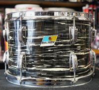 USED - Vintage 1970 Ludwig USA Classic 9x13" Rack Tom w/ Blue & Olive Pointy Badge