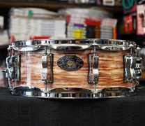 Ludwig USA Classic Maple LS-401-XXPO 100th Anniversary 1964 Jazz Festival Reissue 5x14 Snare Drum - Pre-Aged Pink Oyster Pearl