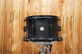 Tama WP148BKBOW Black Oak Wrap w/ Black Hardware 8 x 14" Snare Drum 