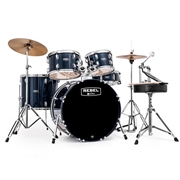 Mapex Rebel Complete Royal Blue 5-Piece Drum Set with Hardware and Cymbals - 22" Bass Drum