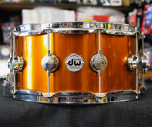 DW USA Collectors Series SonicPly 6.5x14" Maple/Aluminum Snare Drum - Liquid Copper Lacquer Finish