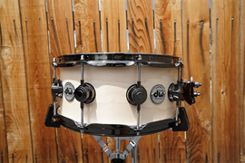 DW USA Collectors Series Natural Satin Oil w/ Black Nickel HDW 6 x 14" VLT Maple Snare Drum