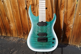 Schecter USA CUSTOM SHOP  Keith Merrow KM-7 Stage     Pacific Snow  7-String Electric Guitar 2023