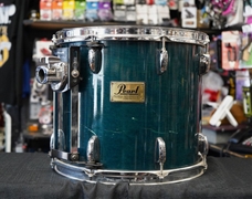 USED - Pearl Prestige Session Series 14" Maple/Mahogany Tom - Teal Blue Lacquer | 12x14"