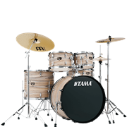 Tama Imperialstar IE52NZW - Natural Zebrawood Wrap (22" BD 5pc Kit w/ Hardware) 2022