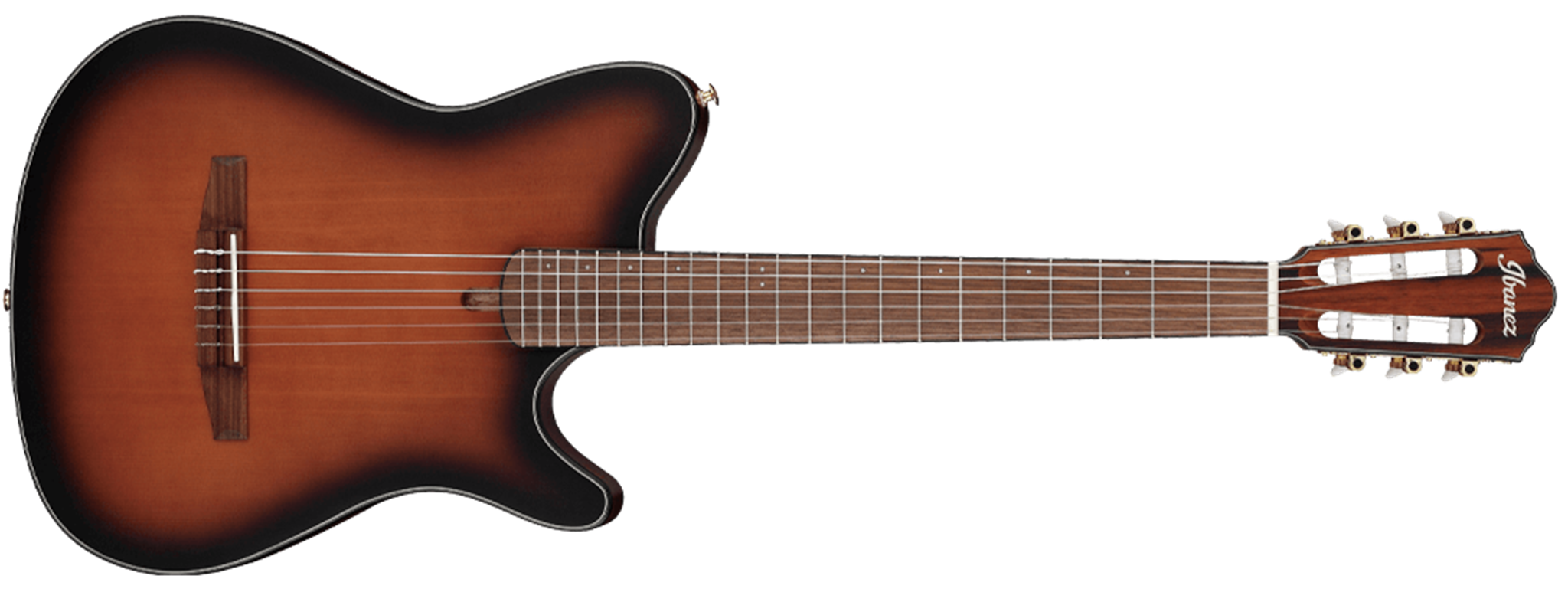 IBANEZ FRH10N BSF Brown Sunburst Flat 6-String Classical Electric