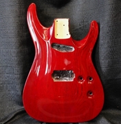 1998 ESP LTD H2 Ash Guitar Body - Factory Sample Prototype - See Thru Red