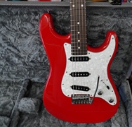 Schecter USA CUSTOM SHOP Traditional Vintage Red SSS 6-String Electric Guitar