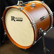 Rogers/USA Tower Series 18" Maple Bass Drum - Satin Fruit Wood Stain | 14x18"