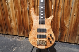 Spector Euro5LX Poplar Burl Natural Gloss EURO5LXPOPB 5-String Electric Bass Guitar 2023