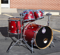 USED - Limited Edition DW Design Series 4pc Maple Shell Pack - Cherry Satin Oil 