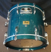 USED - Pearl Prestige Session Series 20" Maple/Mahogany Bass Drum - Teal Blue Lacquer | 16x20"
