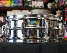 USED - Vintage 1980s Ludwig USA Supraphonic 5x14" Chrome Plated Aluminum Snare Drum
