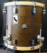 PDP Concept Maple Classic 16" x 16" Floor Tom w/ Legs Walnut Stain with Natural wood Hoops  