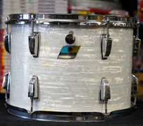 USED - Vintage 1980s Ludwig USA Classic Maple Series 14" Tom - White Marine Pearl | 10x14"
