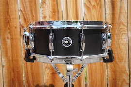 Gretsch USA Brooklyn Series Satin Black Metallic Maple/Poplar Shell | 5x14" Snare Drum (2021)