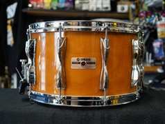 USED - Vintage 80s Yamaha/Japan Recording Custom Series 8x14" Birch Snare Drum - Vintage Honey Lacquer Finish