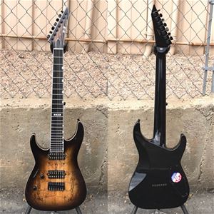 Esp E Ii M Ii 7 Nt Hipshot Black Natural Burst Left Handed 7 String Electric Guitar