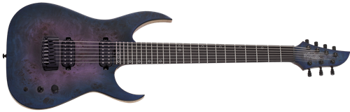 Schecter DIAMOND SERIES Keith Merrow KM-7 MK-III ARTIST Blue Crimson Pearl 7-String Electric Guitar  
