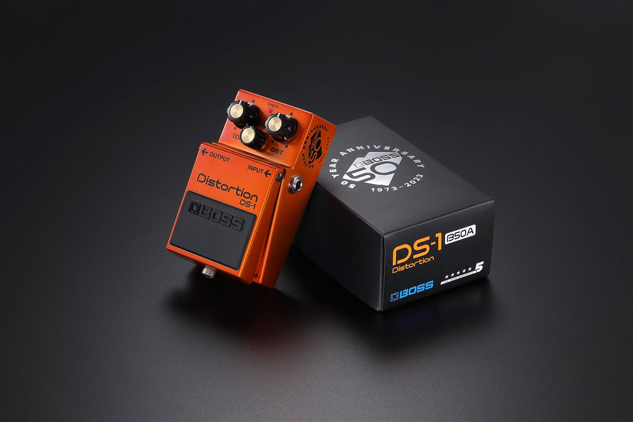 BOSS 50th Anniversary DS-1 Distortion (DS-1-B50A)  Guitar Pedal 