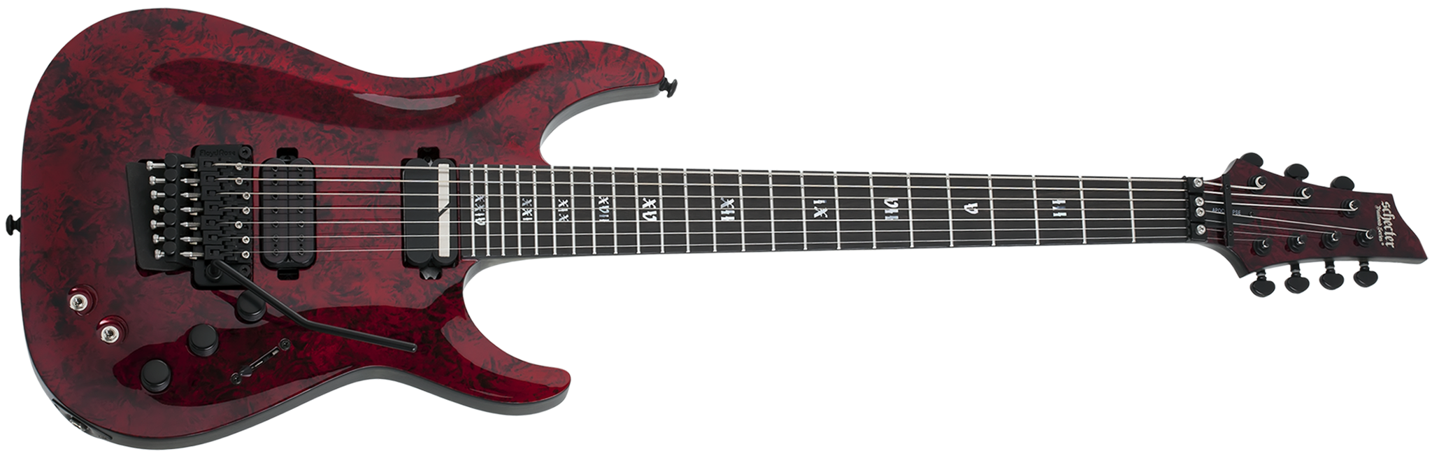 Schecter DIAMOND SERIES Apocalypse C-7FR/S Red Reign  7-String Electric Guitar  