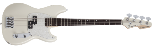 Schecter DIAMOND SERIES Banshee Bass 30 Inch Scale Olympic White 4-String Electric Bass Guitar  