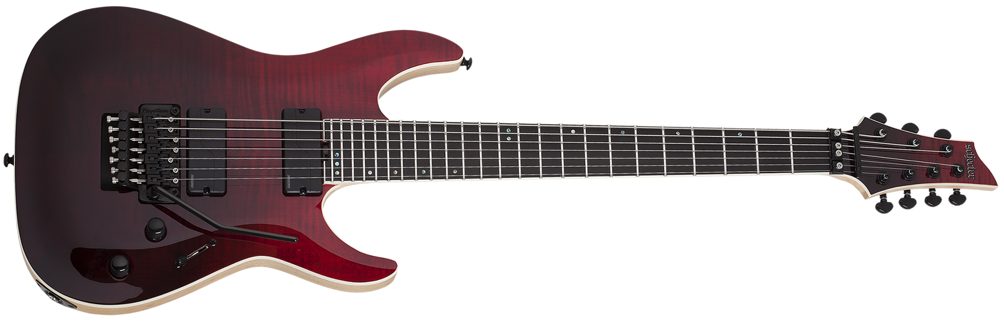 Schecter DIAMOND SERIES SLS Elite C-7FR Blood Burst 7-String Electric Guitar 2023