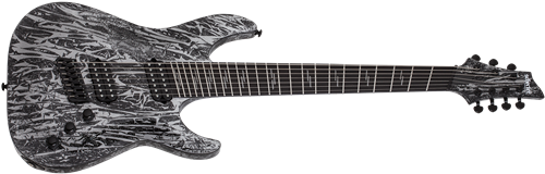 Schecter DIAMOND SERIES C-7 Multi Scale Silver Mountain 7-String Electric Guitar  