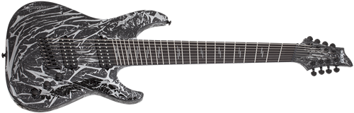 Schecter DIAMOND SERIES C-8 Multi Scale Silver Mountain 8-String Electric Guitar  