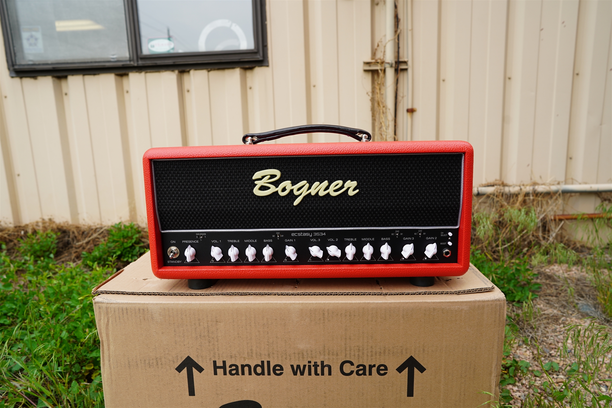 Bogner   Ecstasy 3534-50 Watt   Red Tolex    New! 50-Watt Tube Guitar Head 2023