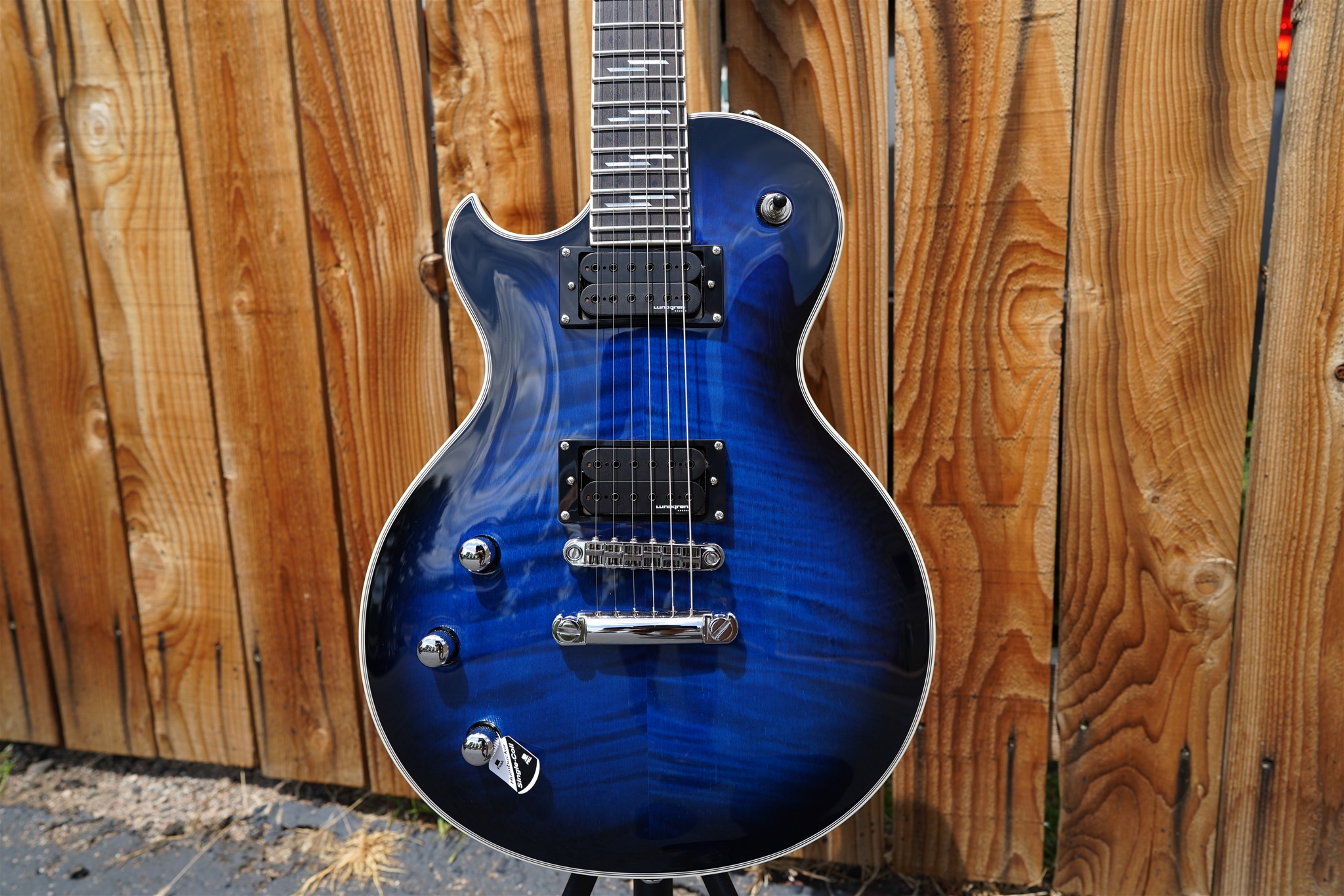 Schecter DIAMOND SERIES Solo-II Supreme See Thru Blue Burst Left Handed 6-String Electric Guitar 2022
