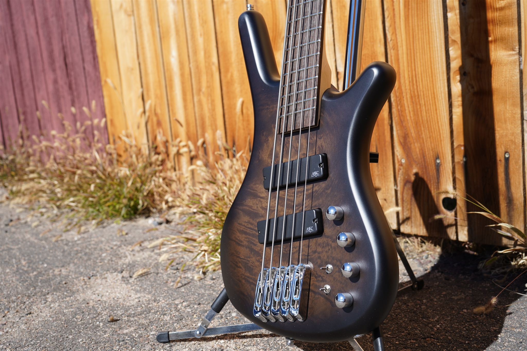 Warwick Rockbass Corvette Multi Scale Nirvana Black Trans Satin 5-String Electric Bass Guitar 