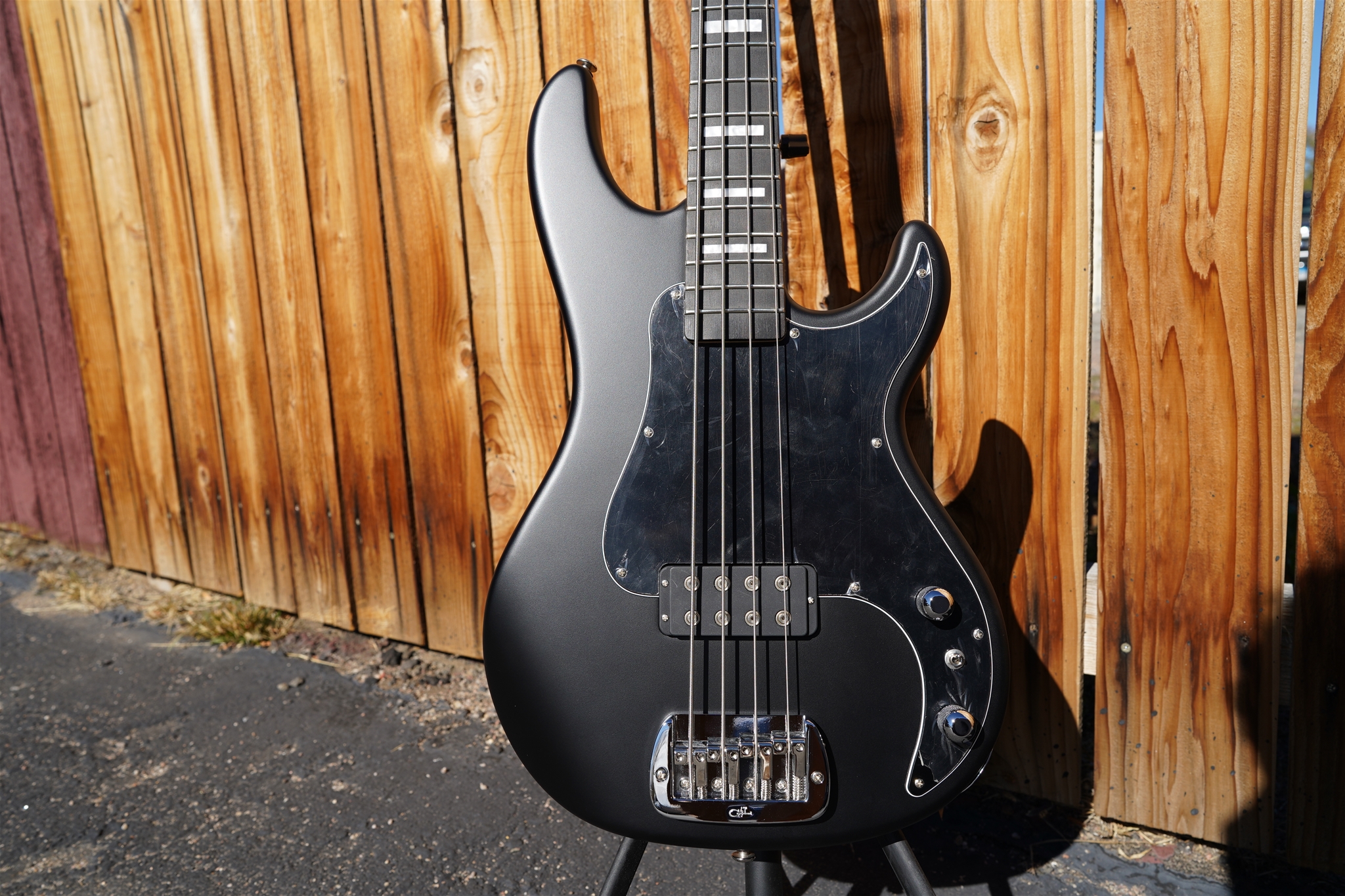 G&L USA Kiloton Jet Black Satin Frost  4-String Electric Bass Guitar 2022