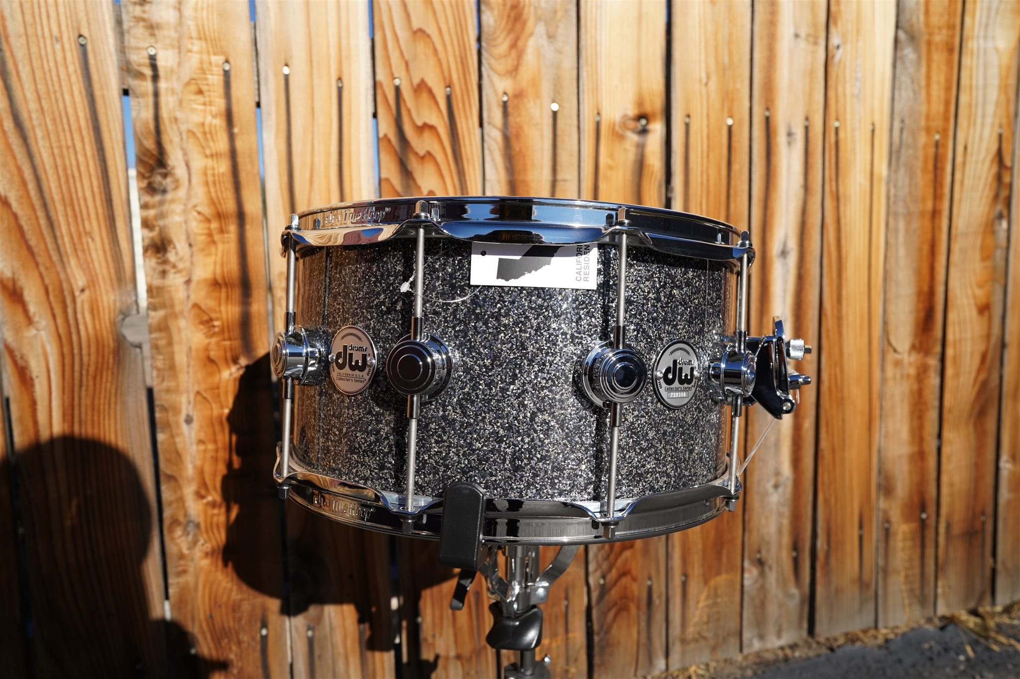 DW USA Collectors Series - Black Galaxy Finish ply - 7 x 14" Pure Maple SSC/VLT Shell With Ring's Snare Drum