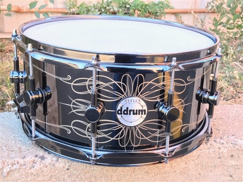 ddrum   THE TATTOOED LADY 6.5X14 Steel Snare Drum 