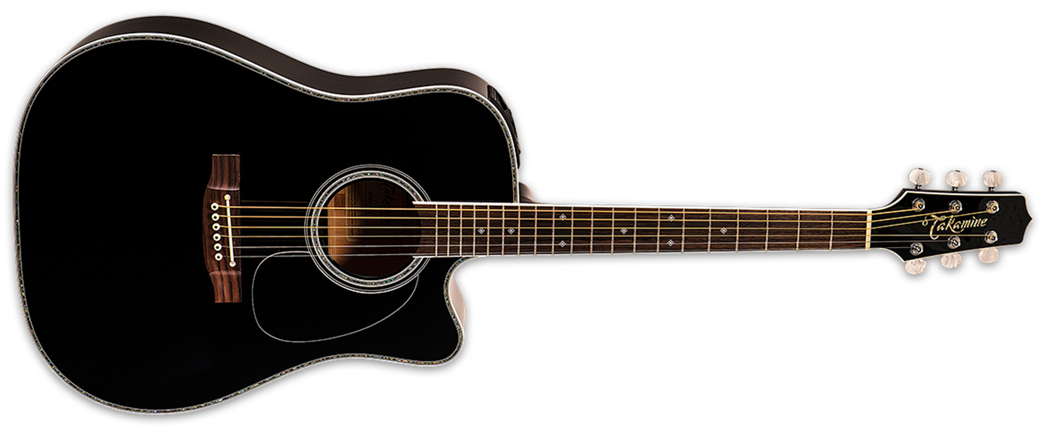 Takamine EF341DX  Black 6-String Acoustic Electric Guitar 2023