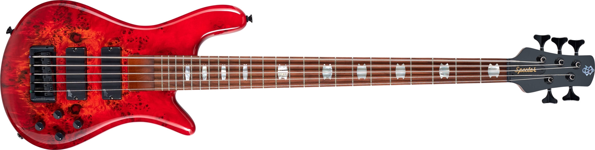 Spector Eurobolt-5    Inferno Red 5-String Electric Bass 