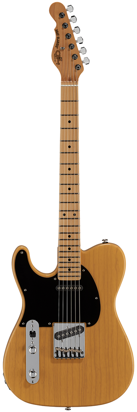 G&L USA Fullerton Deluxe ASAT Classic Butterscotch Blonde Left Handed 6-String Electric Guitar