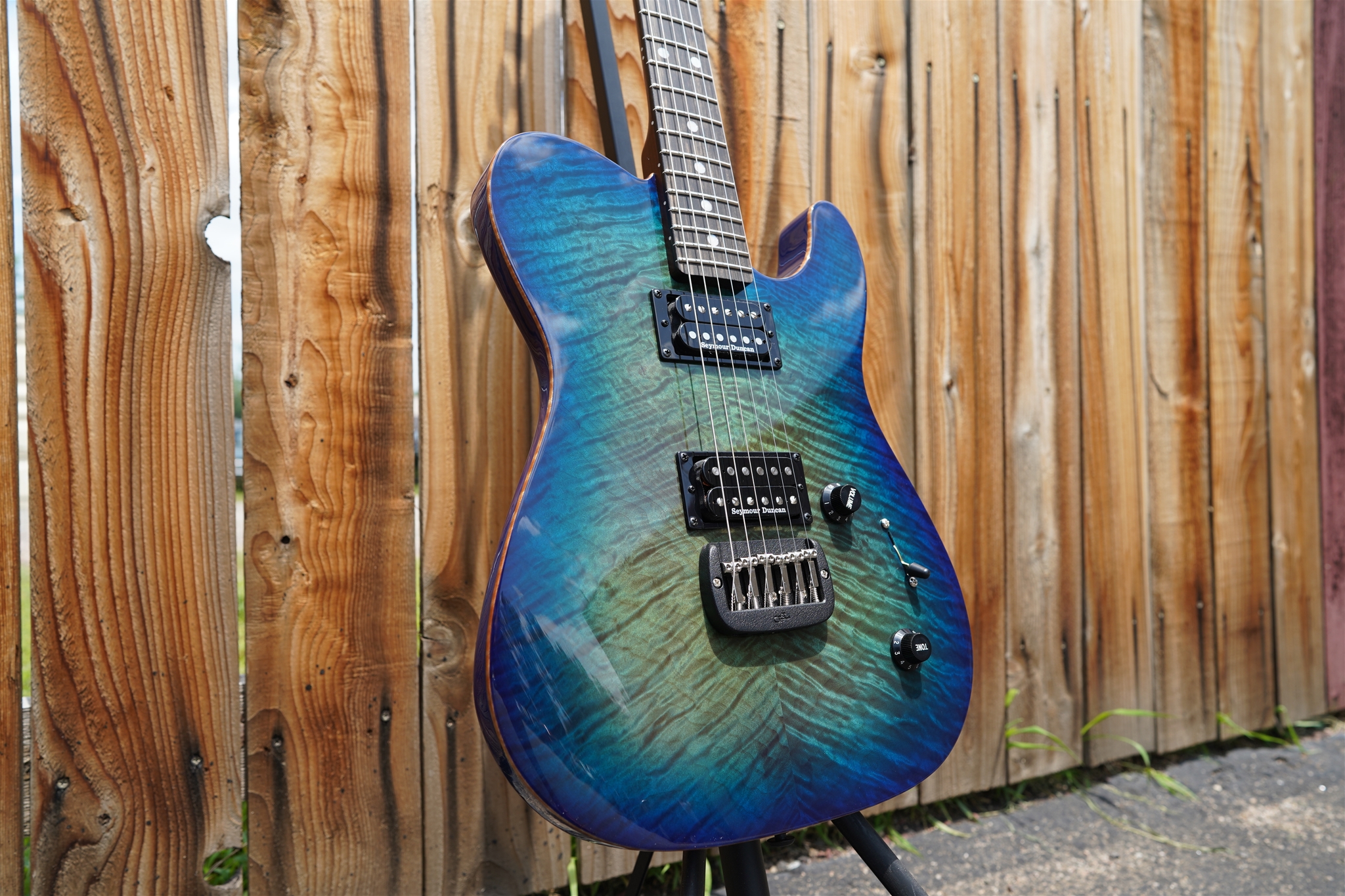 G&L  USA CUSTOM SHOP  ASAT HH RMC Aqua Burst   6-String Electric Guitar 2023