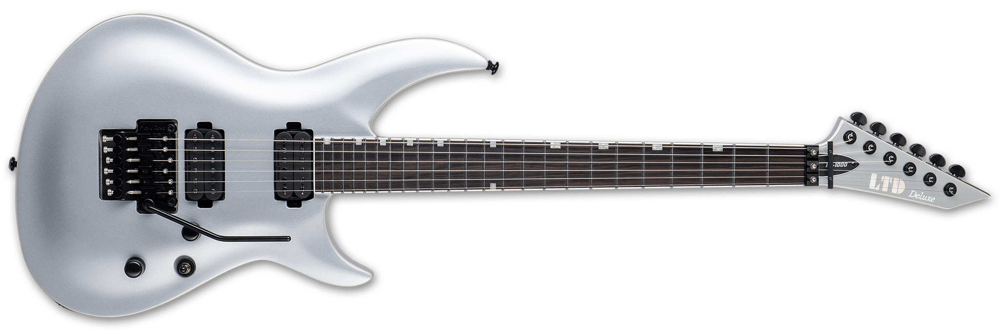 LTD H3-1000FR Metallic Silver 6-String Electric Guitar 2024
