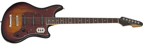 Schecter DIAMOND SERIES Hellcat-VI 3-Tone Sunburst  Pearl 6-String Electric Guitar  