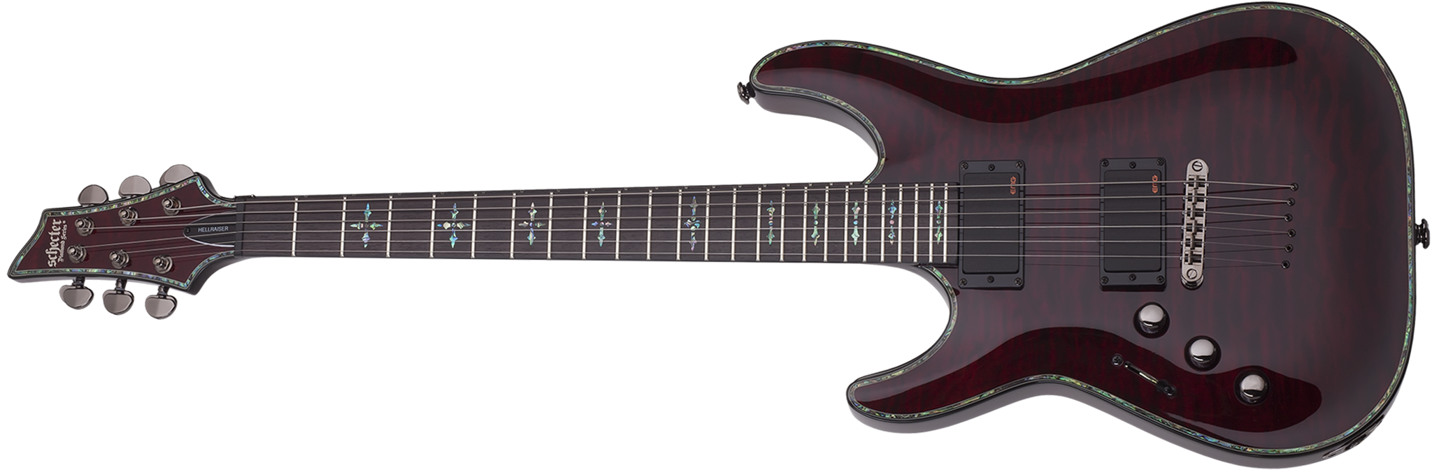 Schecter DIAMOND SERIES Hellraiser C-1 Black Cherry  Left Handed 6-String Electric Guitar