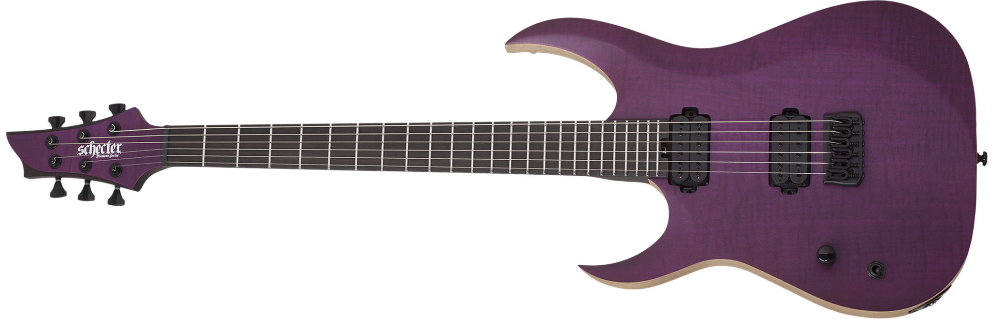 Schecter DIAMOND SERIES  John Browne Tao-6 Satin Trans Purple  Left Handed 6-String Electric Guitar 2023