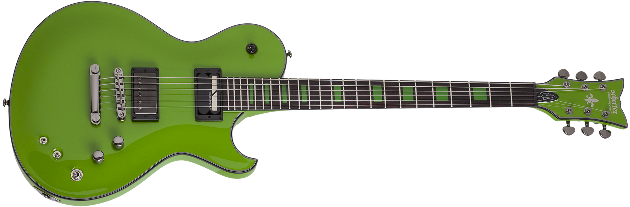 Schecter DIAMOND SERIES Kenny Hickey Solo-6 EX/S Steele Green 6-String Electric Guitar 2022