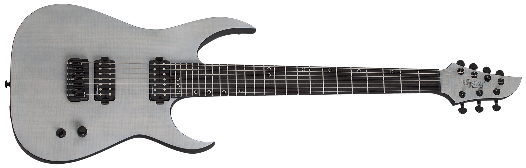 Schecter DIAMOND SERIES KM-7 MK-III Legacy Transparent White Satin 7-String Electric Guitar 2023